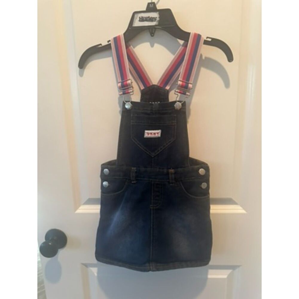 DKNY Girl Overall Skirt Jean Style Outfit Size 6